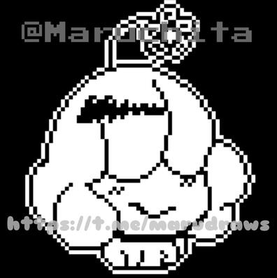 Undertale sprite b/w: 7$
